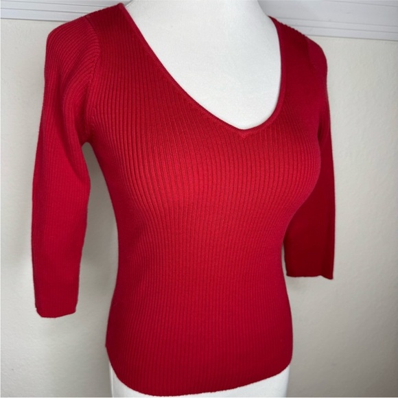 Ralph Lauren 90s Ribbed V-Neck Sweater - Picture 7 of 15